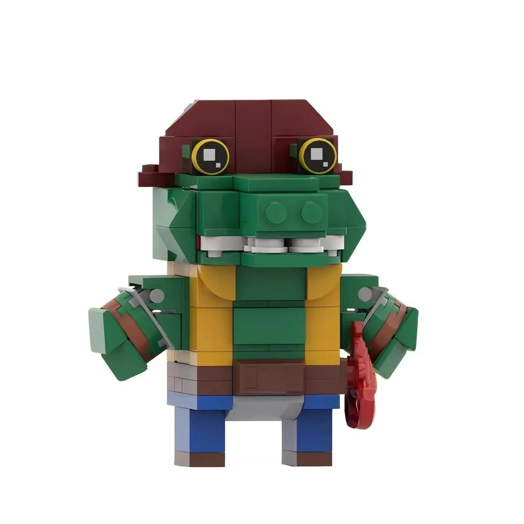 MOC Animated Movie Figures Turtle Mecha Model 1987 Violent Tortoise Warrior Mini Doll Building Block Kid Toy Adult Birthday Gift