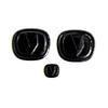 For Changan Univ Uni-v 2022 ABS Front Rear Steering Wheel Emblem Black Carbon Fiber Pattern Modified Patch Decorative Frame