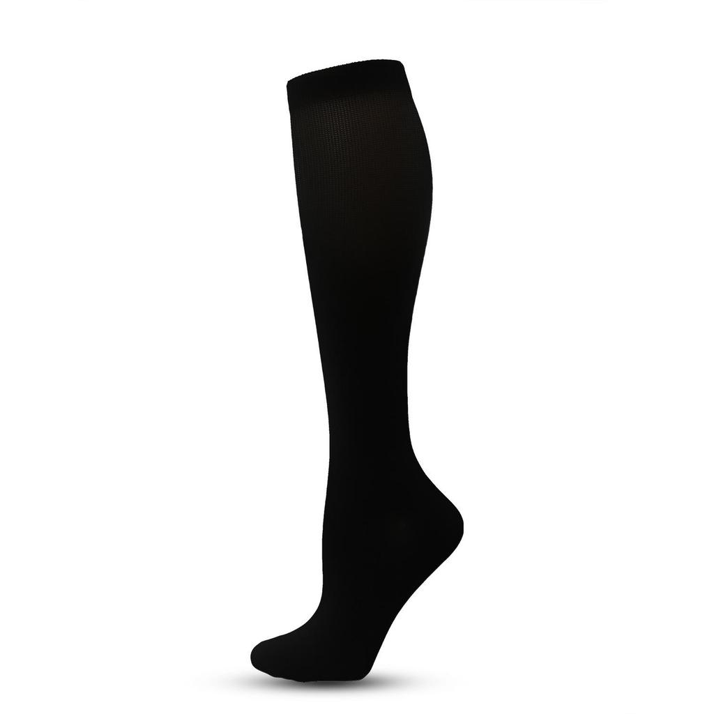 Unisex Outdoor Lauf- und Radsport Kompressionssocken - Lang, einfarbig, elastische Wadenstütze.