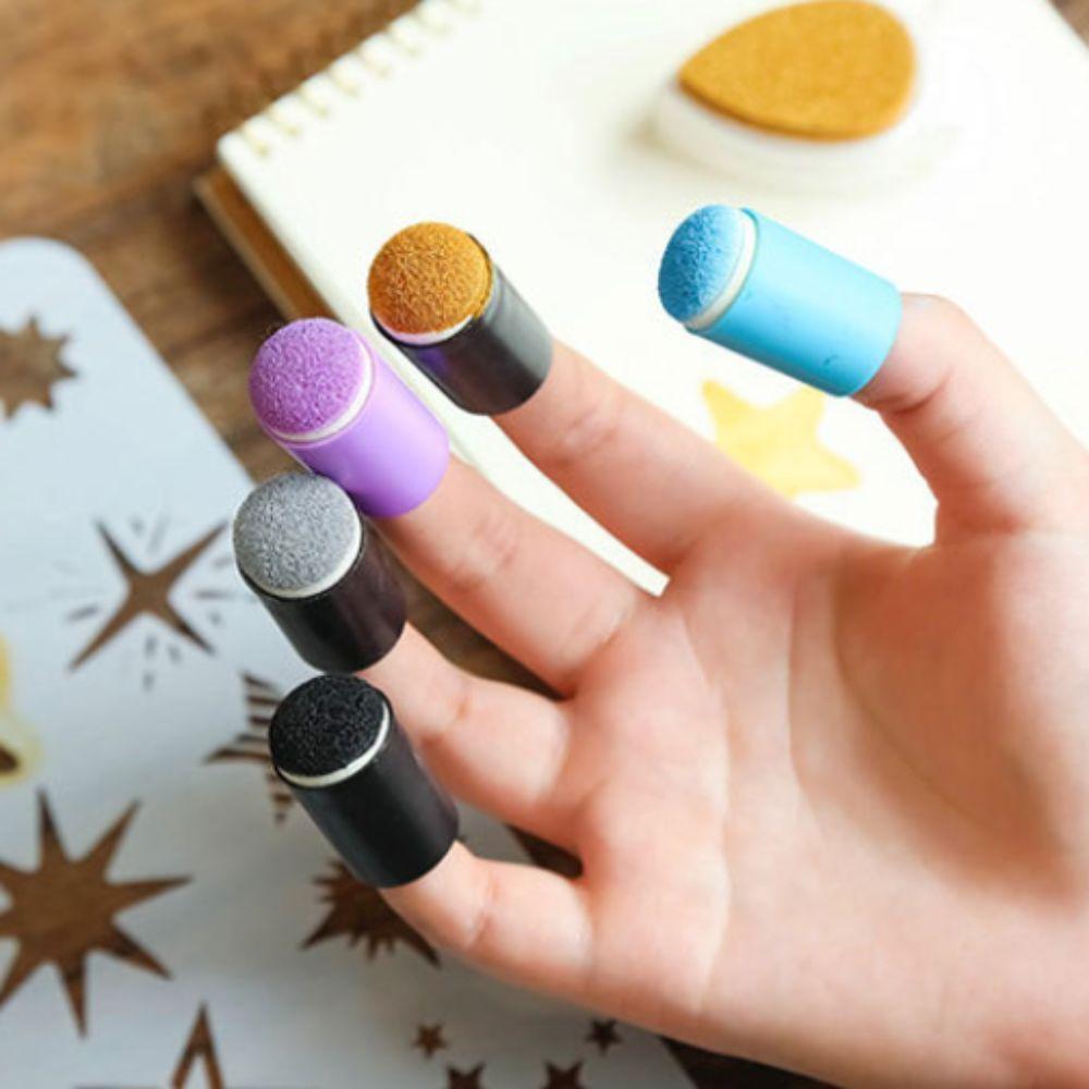 40PCS/set Multicolour Finger Daubers Small Size Children's Painting Tool Coloring Activities