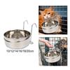 Tigela de Aço Inoxidável para Cães Alimentador Resistente Porta-Alimentos para Gatinho Crate para Cães Pequenos Alimentador para Coelho Cães Pequenos e Médios Gatos