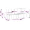 L Shaped Bed Frame with Headboard Burgundy 90 Cm X 190 Cm Velvet
