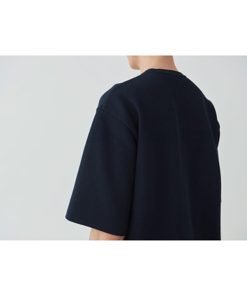 Snow Peak Knit Pullover Short Sleeve Size and Co/Pe KN-25SU002 T-Shirt, Navy, S, Men's Women's