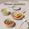 Velosan Pebble Non-stick Cookware Set with Detachable Handle