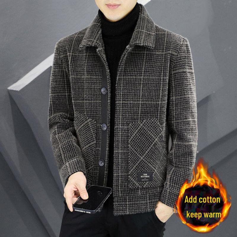 

Модные шерстяные пальто и куртки: Высококачественная мужская осенне-зимняя одежда XL хаки