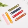Cowhide Snap Button Cable Organizer and Scarf Buckle