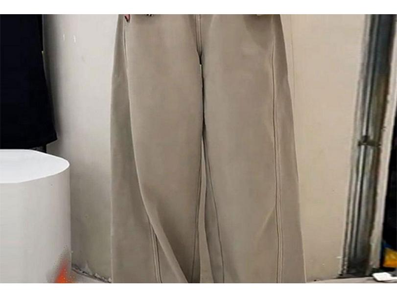 Women's Khaki Wide-Leg Jeans - 2026 Autumn Fashion Versatile Casual Style