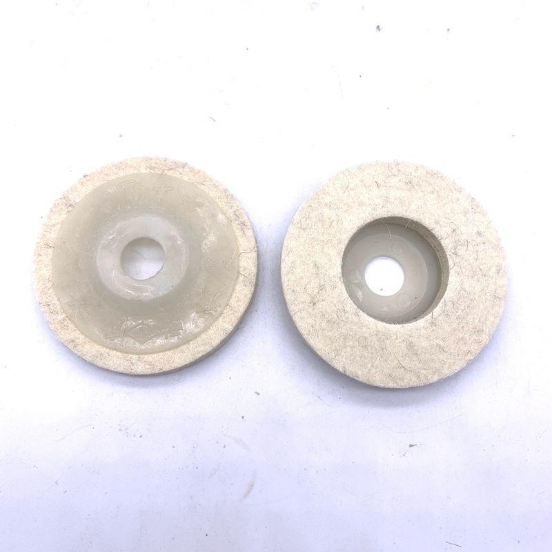

Stone Waxing Wool Wheel Polishing Wheel Stainless Steel Mirror Polishing Wheel Angle Grinding Disc Felt Wheel Polishing Pad White cover 8cm