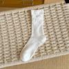 Summer Lightweight Stacked Socks for Children in Ballet Style, Featuring Lace, Bows and Flowing Ribbons, Without A Tube.