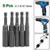 New Screwdriver Tool Wrench 6/7/8/9/10mm Alloy Steel Hex Sleeve Nozzles High Quality Lengthen Nut Driver Set Drill Adapter
