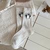 Mohair Winter and Autumn Mid-length Socks, Thick Socks, Headphones, Penguin Boneless Wool Socks, Children's