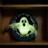 Resin Ghost Spooky Decor Break Out The Wall Halloween Decoration, Light Up Desk Accessories Horror Statue for Haunted House, Holiday Home Decorative