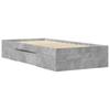 Bed Frame Concrete Grey 75x190 cm Particleboard