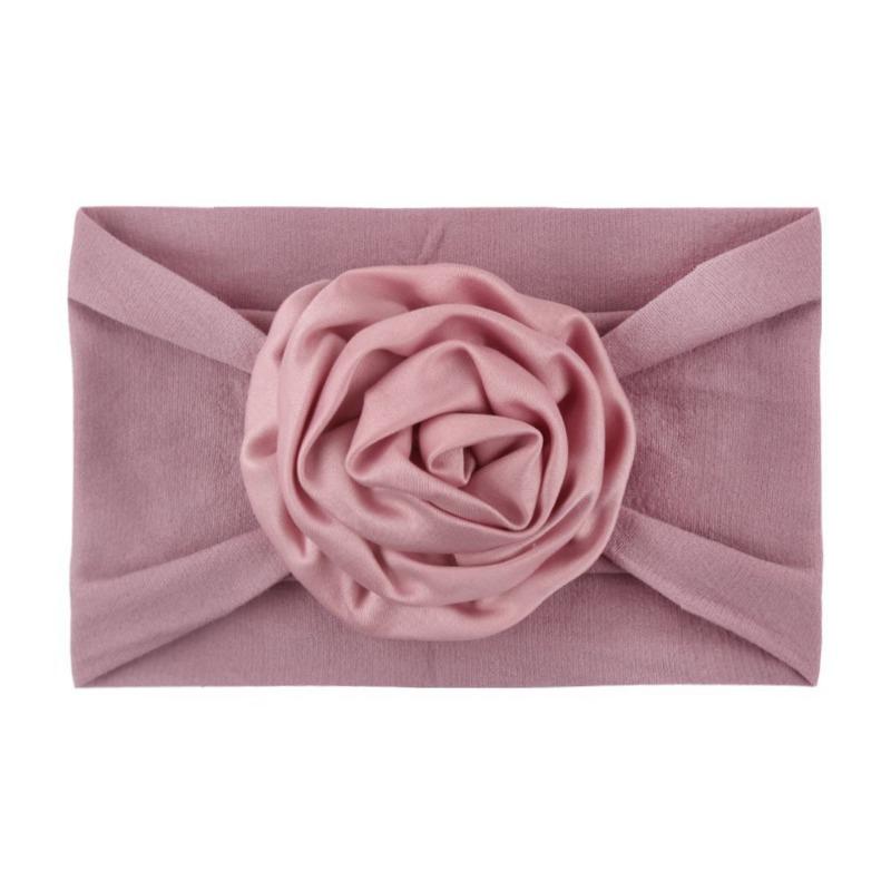 Weiche und bequeme Kinderkopfbedeckung aus Nylon, Baby-Schleifenscheibe Nylonstrumpf-Stirnband, breites Baby-Kopftuch