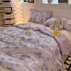Floral Print Quilt Soft Skin-Friendly Breathable Summer Comforter With Ultrasonic Embossing Summer Machine Washable Bedspread