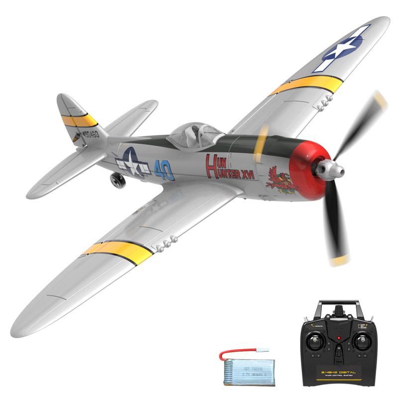 Volantex New Spitfire RC Plane EPP 400mm Wingspan RC Fighter One Key Aerobatic 2.4G 4CH RTF RC Plane