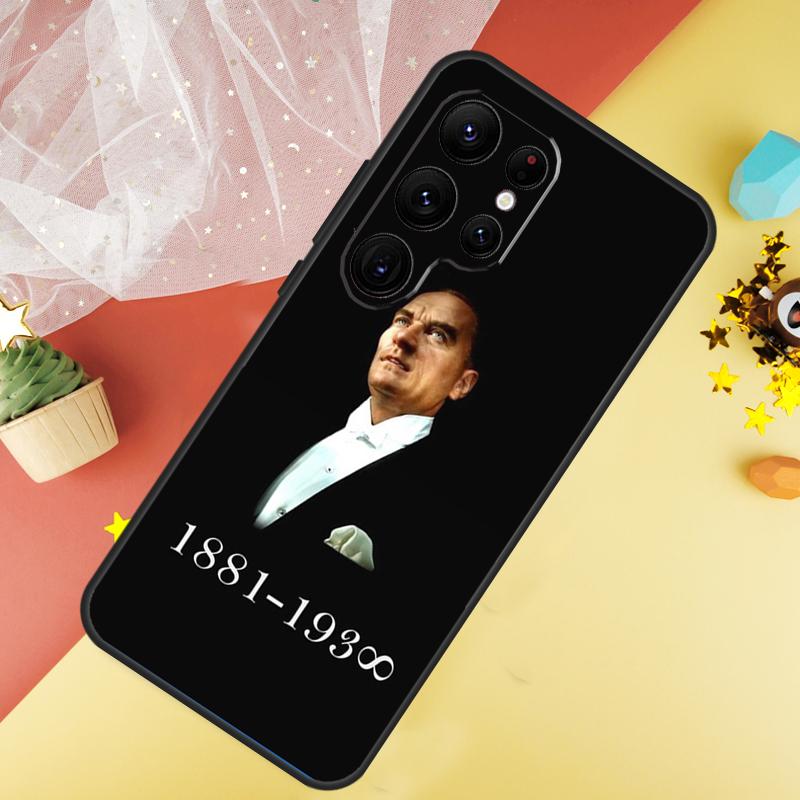 Mustafa Kemal Ataturk Funda For Samsung Galaxy S24 Ultra S23 S22 Plus S21 S20 FE S8 S9 S10 Note 10 20 Ultra Case