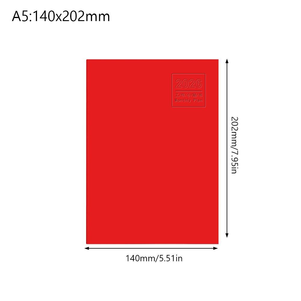 A4 A5 2026 Schedules Notebook 24 Sheets Learning Plan Planner Notebook Work Efficiency Life Check-in 2026 Calendar Planner