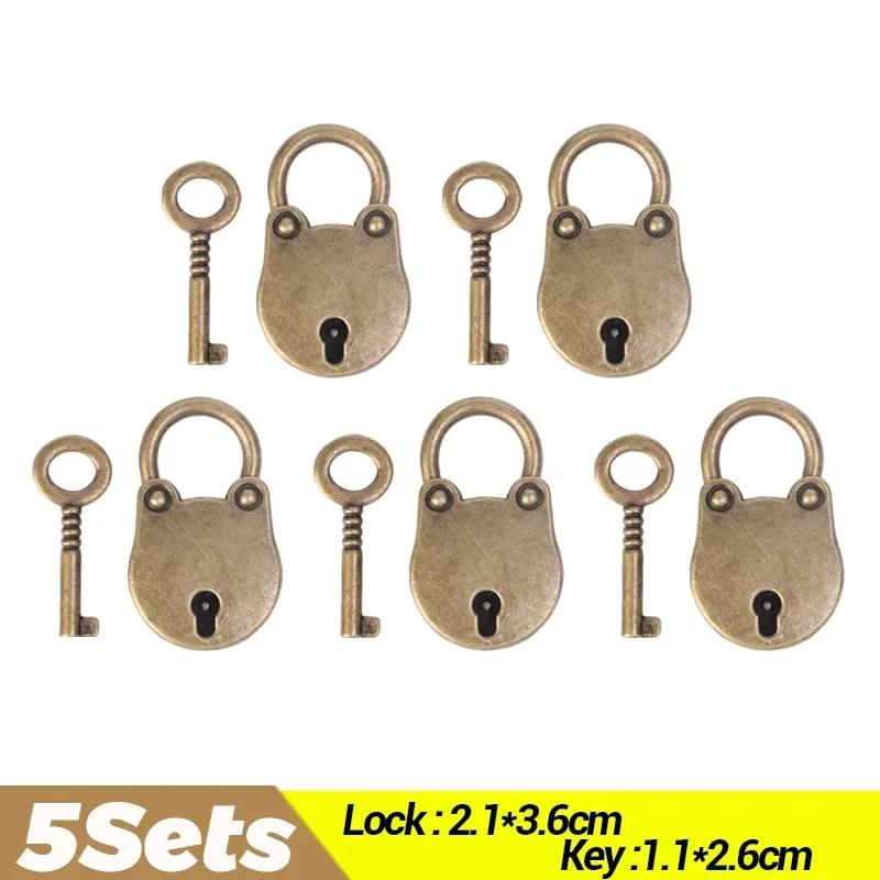 Vintage Mini Kłódka z Głową Misia Metal Stopowy Zamki na Klucze Torby na Biżuterię Pudełko do Przechowywania Bagaż Dziennik Książka Okucia Akcesoria do Zamków