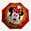 Minnie Mouse Themed Automatic Opening and Closing Umbrella, Brightly Colored 8-rib Portable Umbrella, Suitable for Men and Women, A Perfect Gift for C