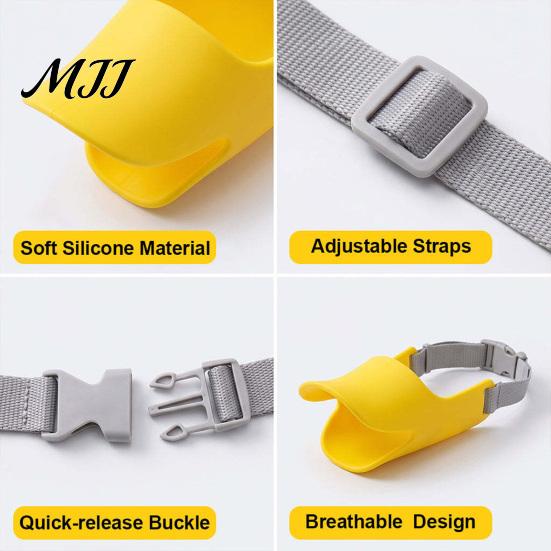 Comfortable Duck Muzzle for Dogs Dog Duckbill Muzzle, Soft Silicone Anti-Bite Mouth Cover, Adjustable Anti-Barking Anti Chewing Small