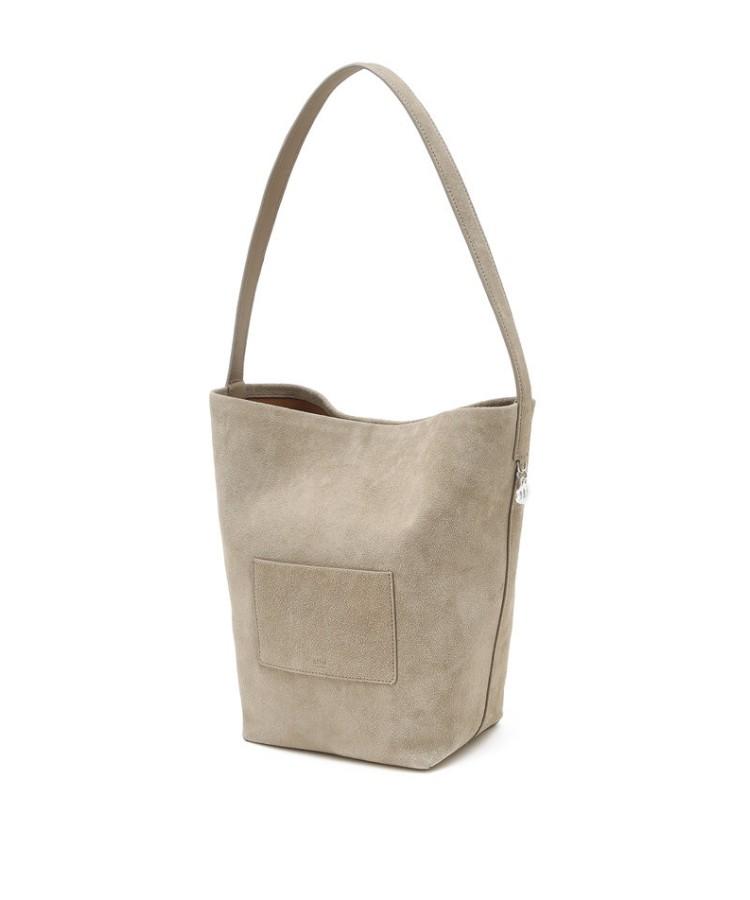 Athe Vanessabruno [Panier] Beige Suede Panier Bucket Bag L Aaba5F202I3