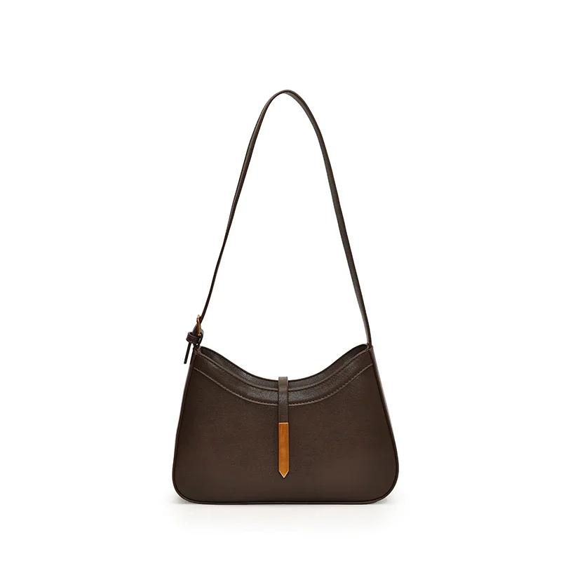 

Высококачественный сплошной ПУ плечо простое универсальное чувство роскоши осень и зима новые стили женственные