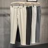 Men's Slim Fit Nine-Point Trousers - Korean Fashion Trend for Summer