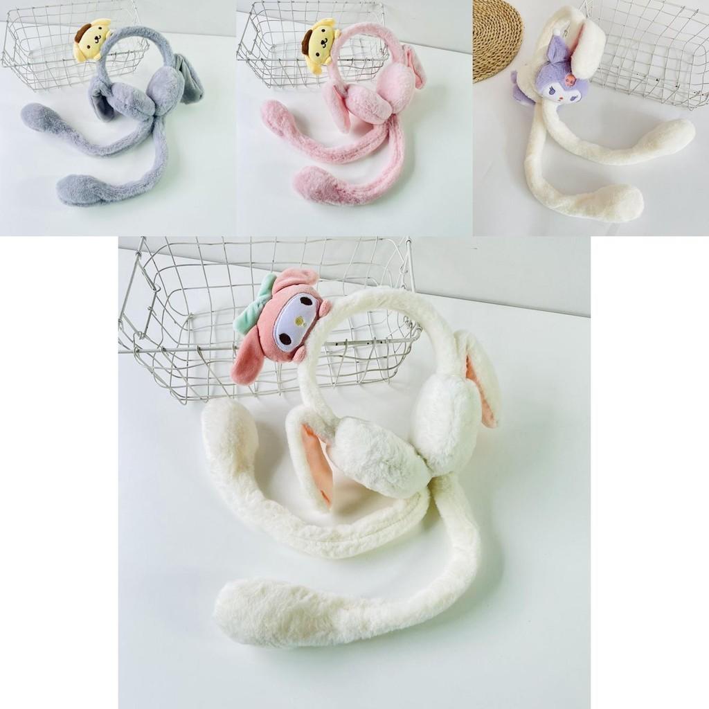 Cuddly Plush Rabbit Earmuffs Warm Fun Winter Accessory For Adults Kids