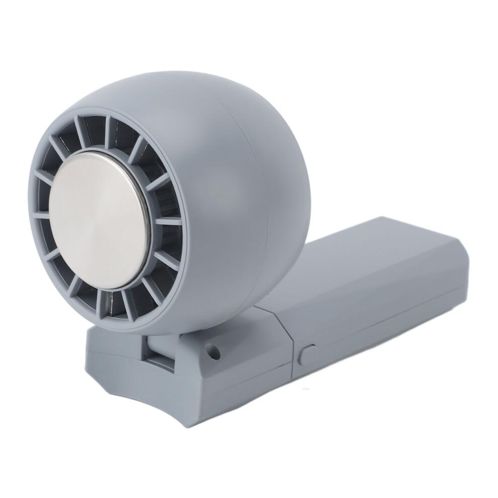 (Gräulich Blau) Faltbarer Handventilator 3 Geschwindigkeiten USB Wiederaufladbar Tragbare Kühlung
