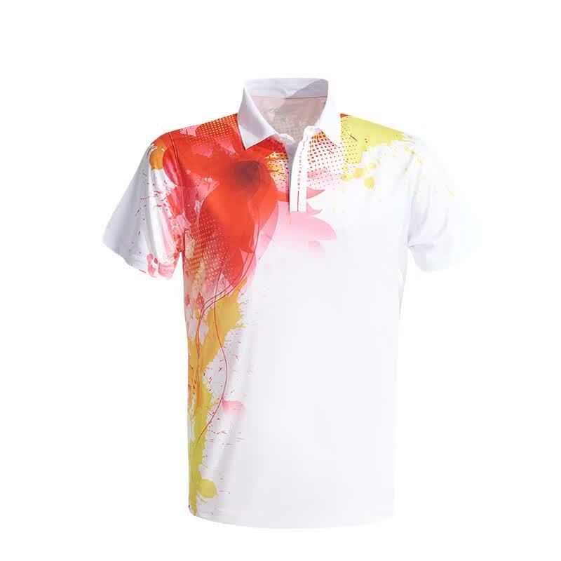Men's Quick-Dry Patterned Polo Shirt