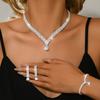 Hot Selling Spot Wedding Dresses, Wedding Accessories, Necklaces, Earrings, Bracelets, Three Piece Light Luxury Accessory Set