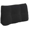 Back Cushion Black 80 X 24 X 50 Cm Velvet