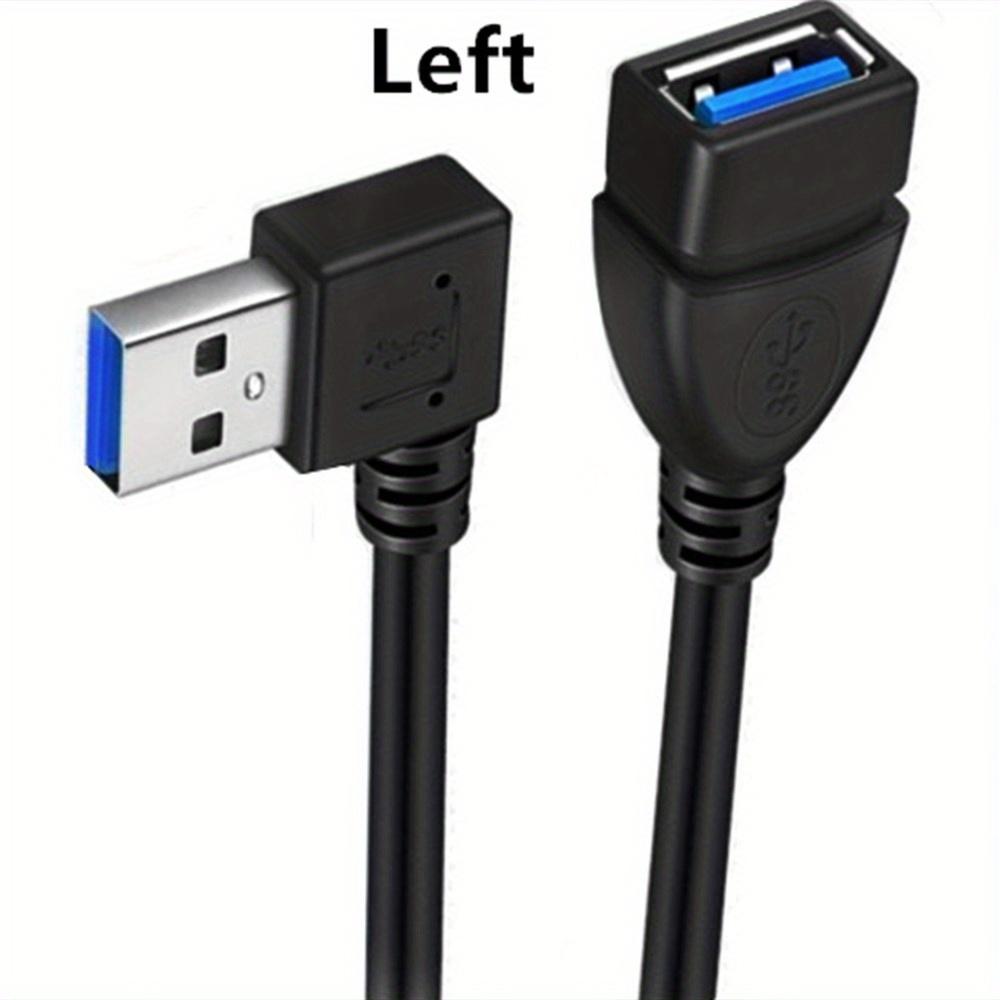 20cm USB 3.0 Extension Cable Male To Female 90 Degree Angle 5Gbps Data Sync Fast Charging for PC Laptop Mobile HDD