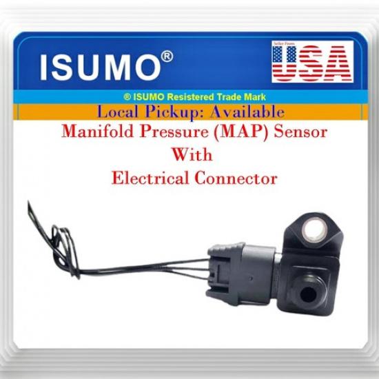 Manifold Pressure MAP Sensor W/Connectot Fit Acura Honda 2006-