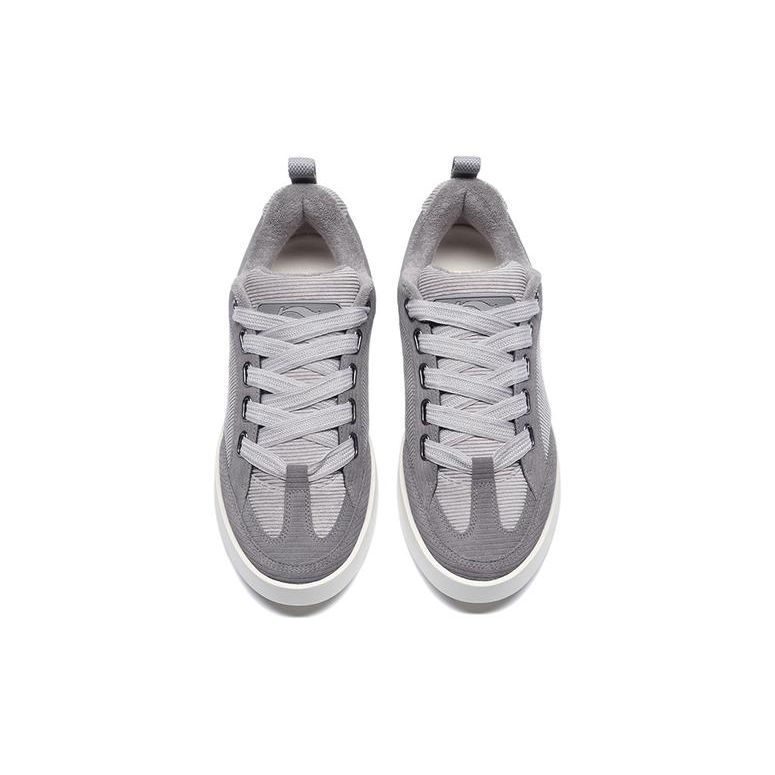 Li-Ning 1990 Wind Chime Retro Color Block Sports Low-Top Skate Shoes Men sneaker Dark-Gray Purple ALHS031-3