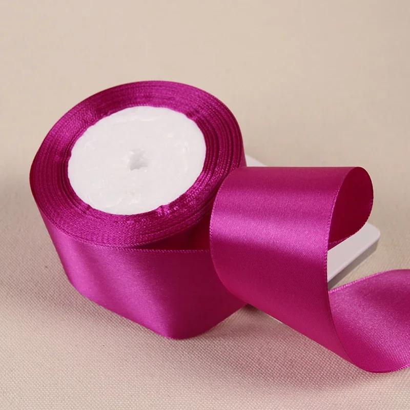 25Yards/Roll 6mm-50mm Ribbons DIY Bow Crafts Polyester Satin Ribbons Christmas Home Decor Accessories Tape Wedding Gift Wrapping