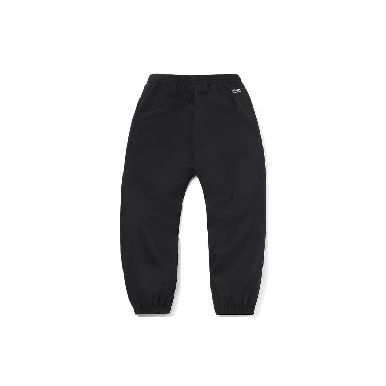 Li Ning Skateboard Series Loose Cuff Casual Long Pants Men bottoms Black AYKR057-1