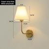 E27 American fabric wall lamp simple hotel room interior decor lighting living room corridor aisle bedroom bedside wall light
