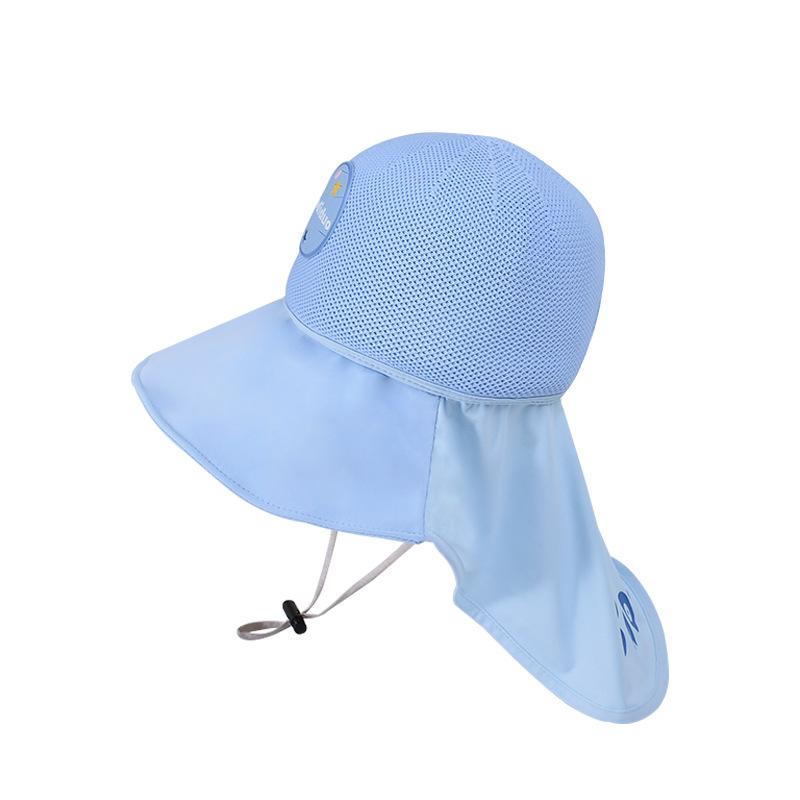 1149 children's hat outdoor UV protection sun hat men's and women's cartoon big eaves shawl empty top sun protection bucket hat