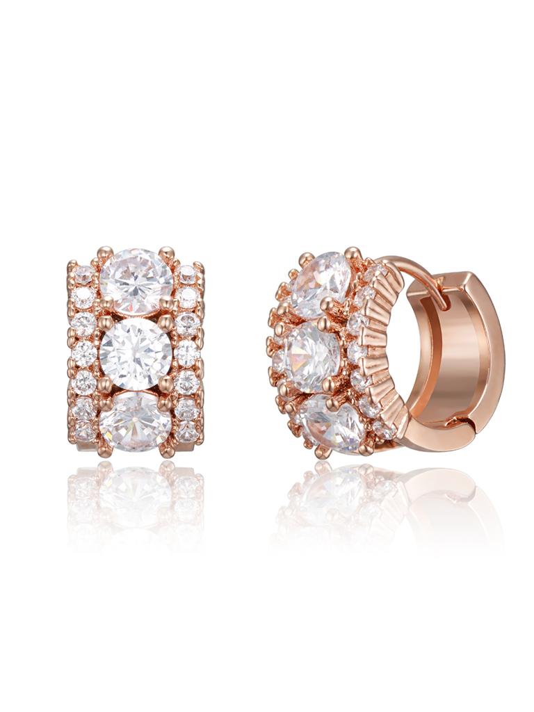 Ellejewelry 14K Gf Glitz Stone One-Touch Earrings Elgpee571