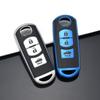 Leder + TPU Auto Fernbedienung Schlüssel Abdeckung Fall Shell Fob Für Mazda 2 3 5 6 CX-3 CX-5 CX-7 CX-9 CX8 Geschwindigkeit Miata MX5 2016 2017 2018 Zubehör