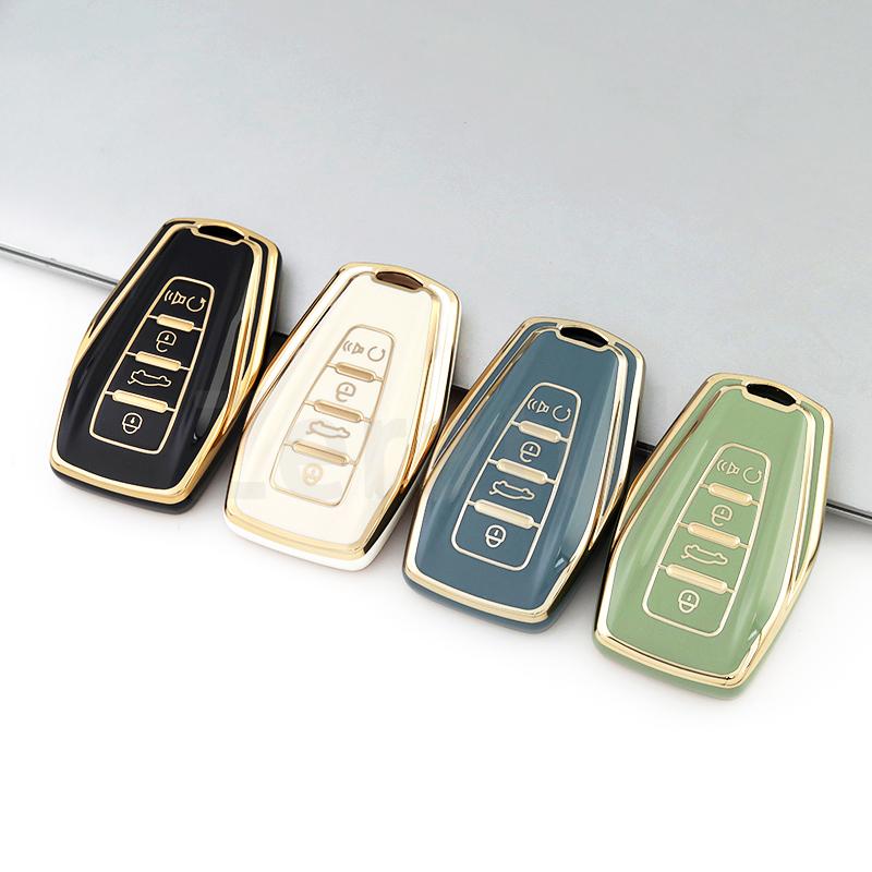 Fashion Tpu For Geely Emgrand Global Hawk Gx7 Coolray X6 X7 Car Smart Key Case Cover Shell Fob Holder Protector Accessories