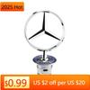 CEW1 AMG W220 2025 Hot 1pc 44mm Mercedes Benz engine hood logo for Mercedes Benz E S W202 W203 W204 W208 W210 W220 W221
