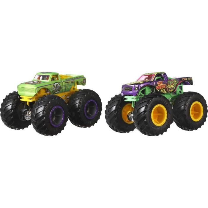 Hot Wheels - Sada 2 vozidel Monster Truck Double Demolition - Malá auta - 3 roky a + FYJ64