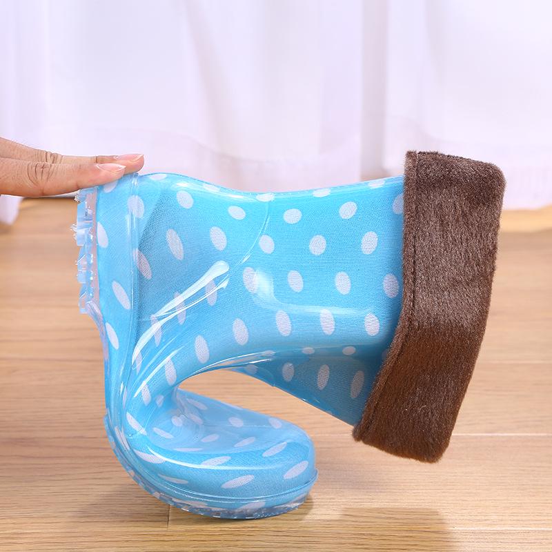 Women's Waterproof Jelly Rain Boots - Non-slip Fashionable Rubber Overshoes