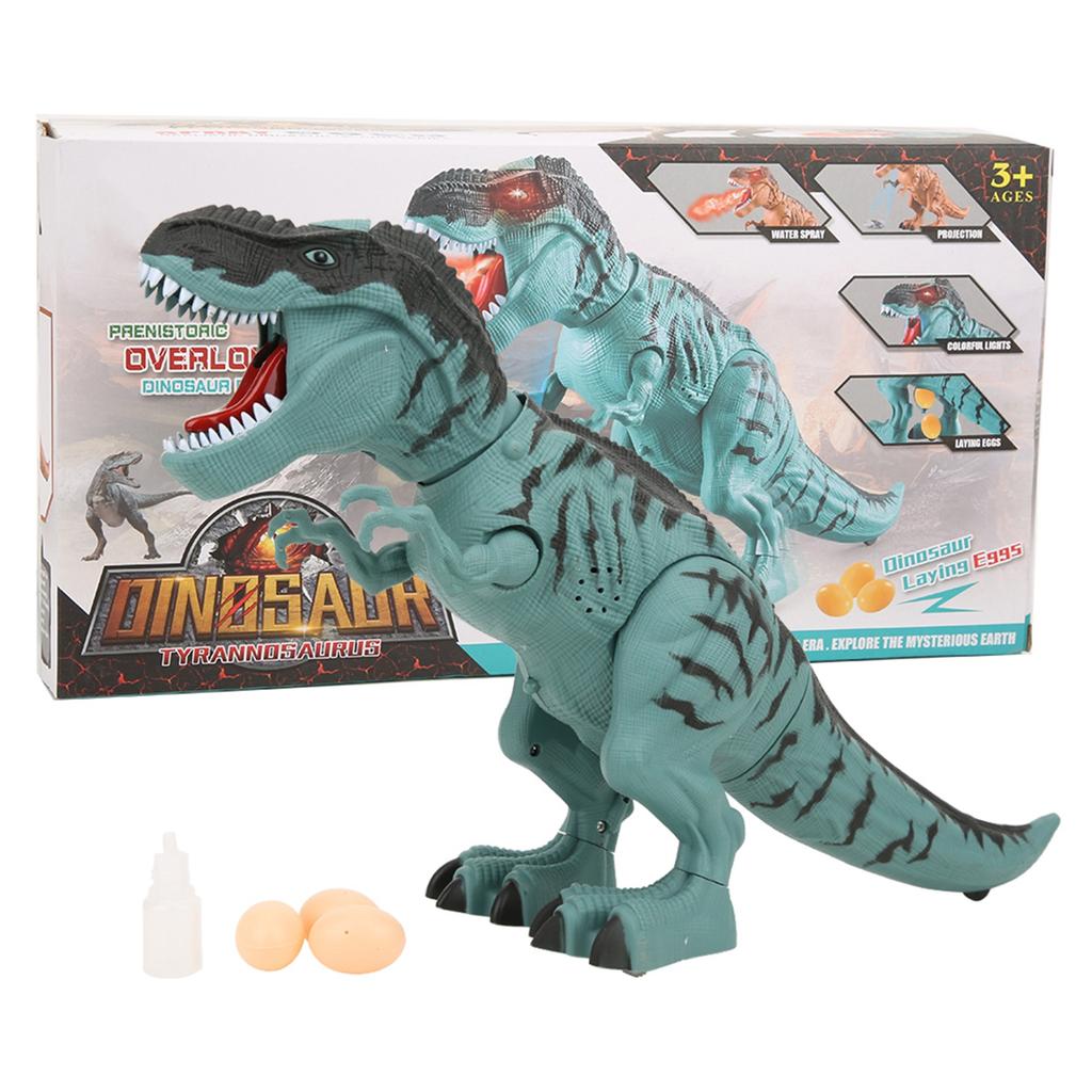 Electric Dinosaur Figures Intelligent Music Light Walking Spray Animals Model Kid Novelty Gift Toys