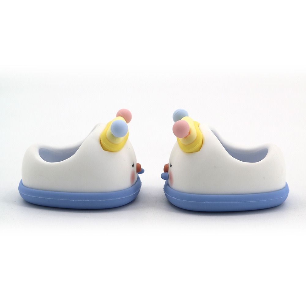 

1 pair Rubber Standing Cotton Doll Shoes Hand-made Mini Doll Sandal Playing House синій