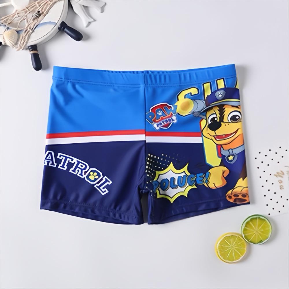 Cartoon Print Boys' Quick-Dry Swim Trunks - Small, Medium, Large