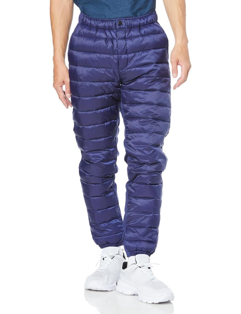 Mizuno Techfill Hybrid Training Blue Size 32MFA535 Pants, Moisture-Wicking, Heat-Retaining, Washable, Men's Depth, L,